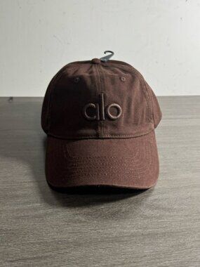 Alo Classic Baseball Cap in Dark Brown